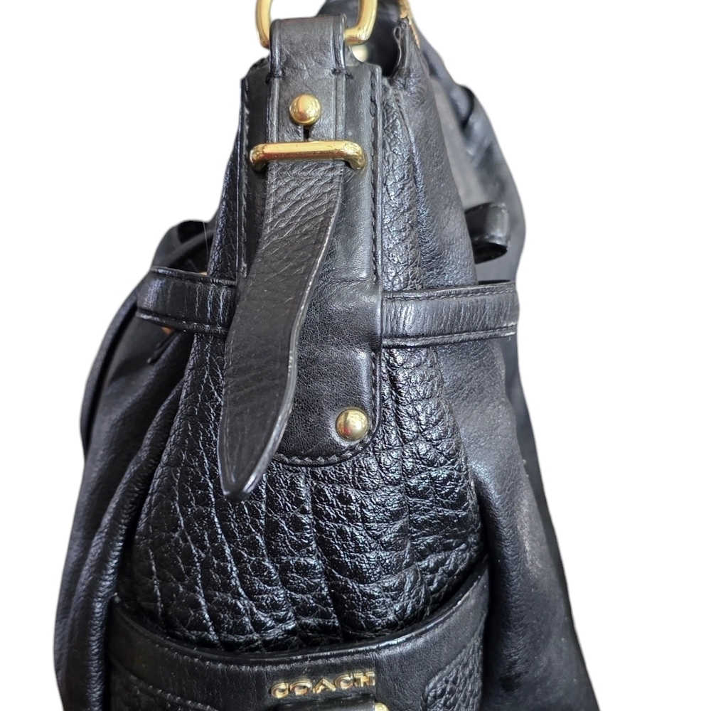 Coach Black Leather Hobo Bag - Picture 3 of 14